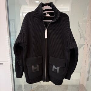 Hermes Wool Knit Jacket 42